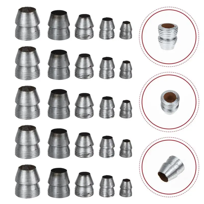 

25Pcs Iron Axe Wedge Hammer Practical Round Steel Wedge For Axe Claw Hammer Round Handle Wedges Installation Reinforcement Nail