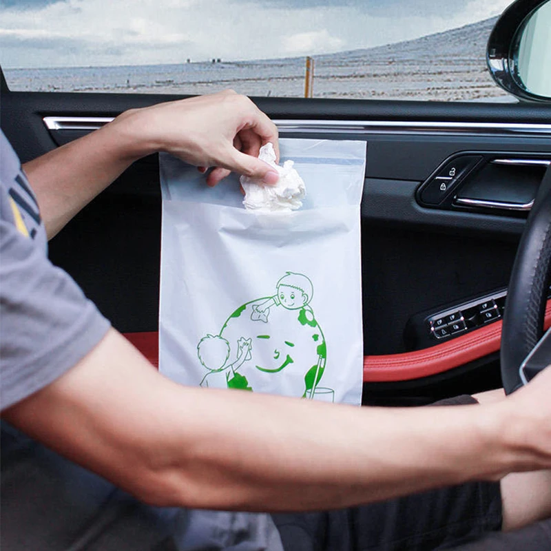 5/10/20 шт. одноразовые мешки для мусора на сиденье автомобиля