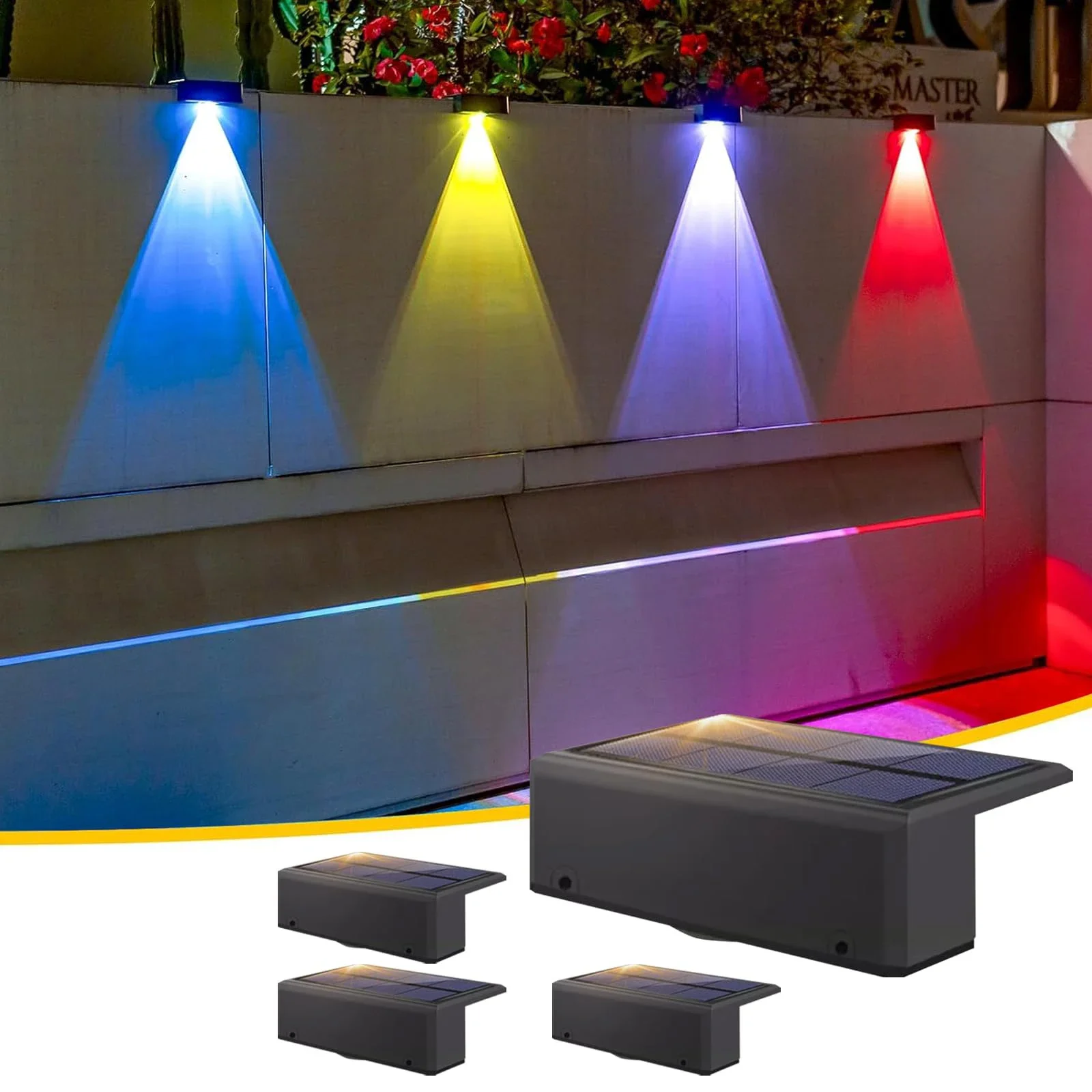 

RXSFY Солнечный светильник для забора RGB