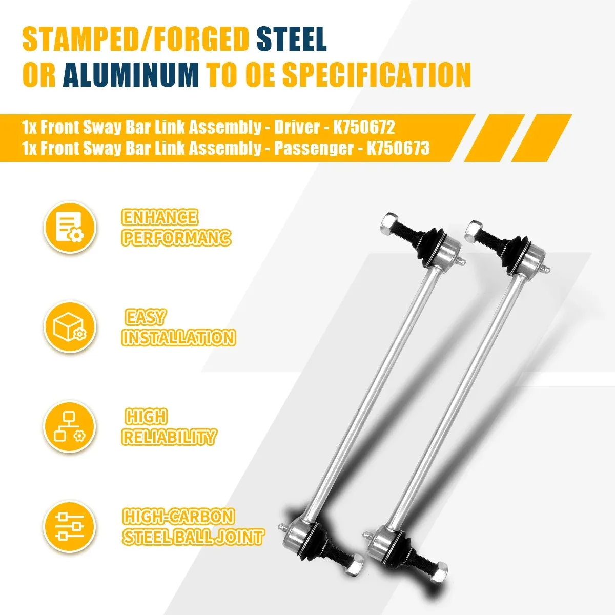 Punino 2 шт. комплект передних полос для Chevrolet Malibu HHR Cobalt Saturn Aura Pontiac G6 2003 2004 2005 2006 - 2012