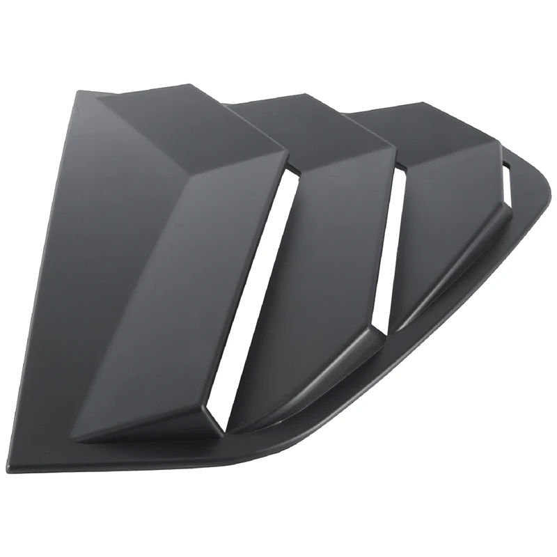 Матовая Черная задняя боковая решетка вентиляции четверти оконного жалюзи