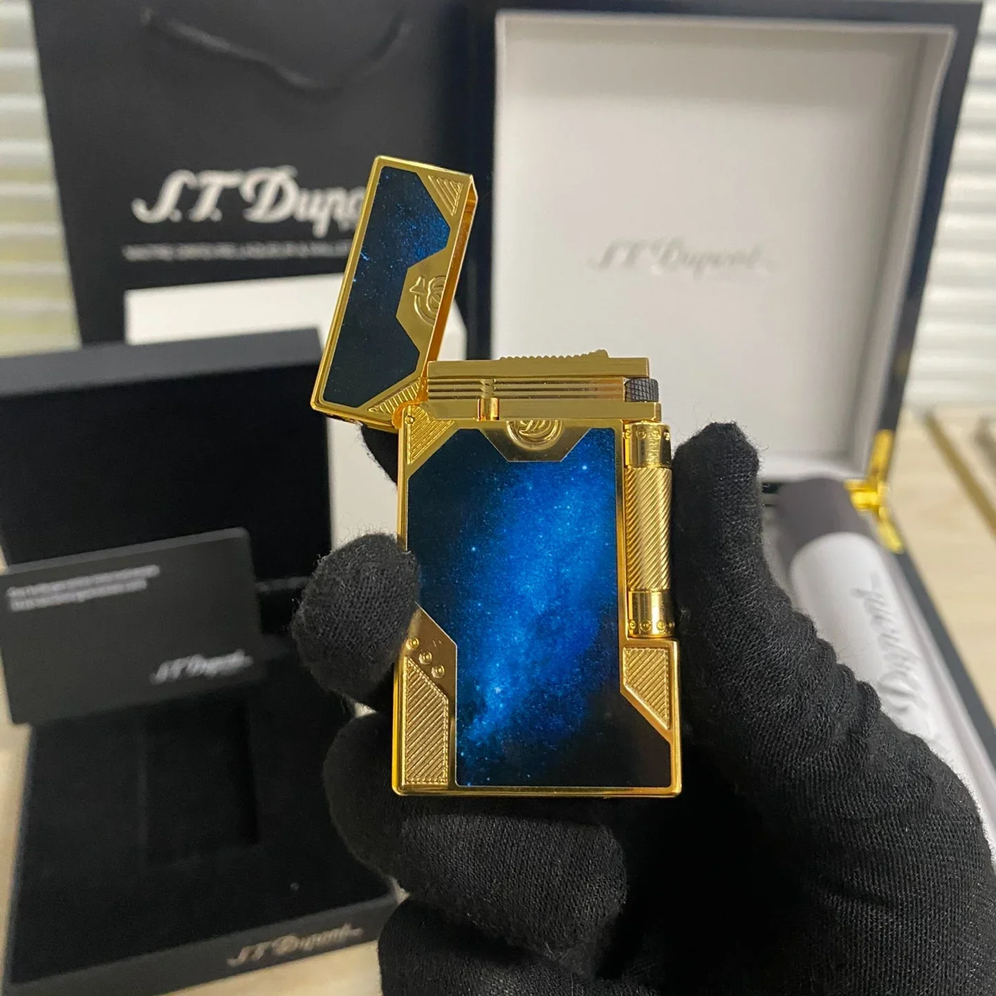 Новое памятное издание роскошная зажигалка с одним и двойным пламенем пинг-звук