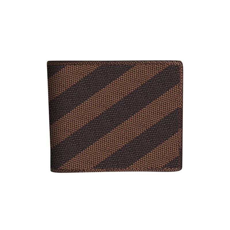 

2022 New French Wallet Men's Leather Short wallet Luxury brand popular logo wallet trend Letterhead cowhide wallet，with box