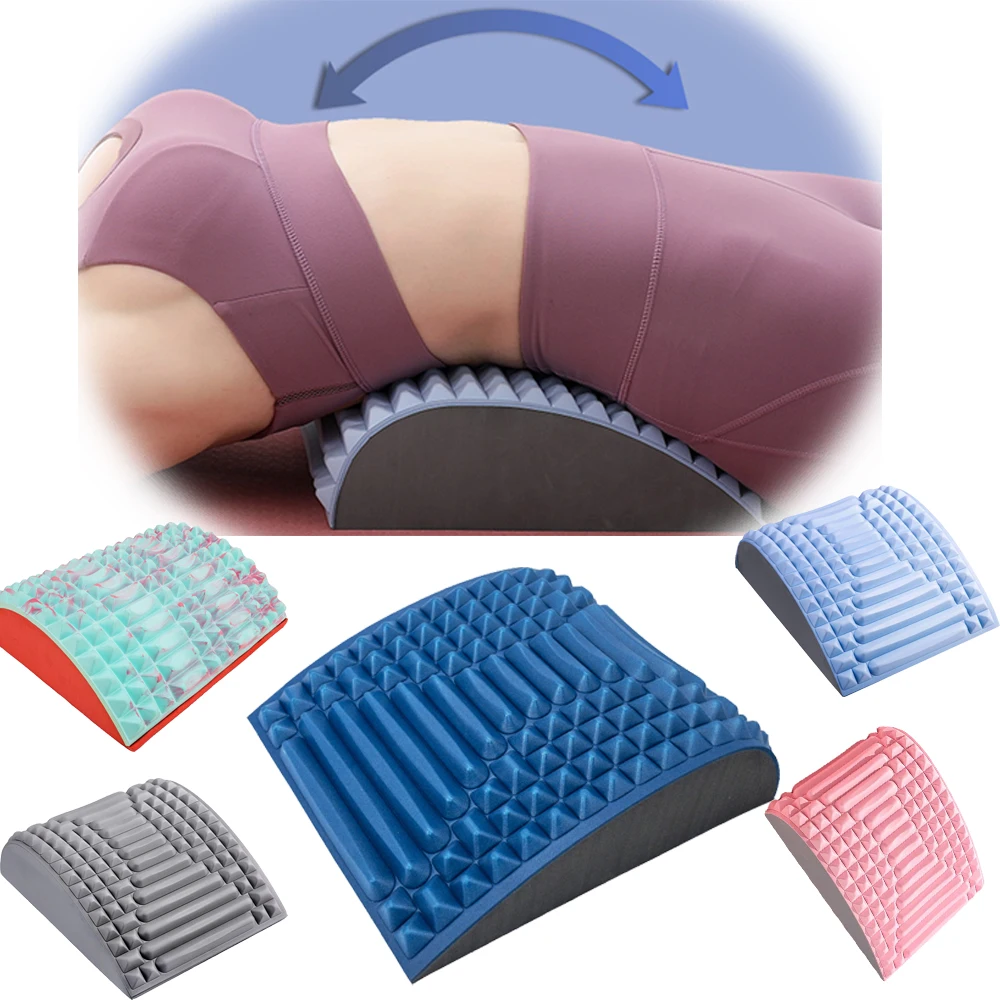 

PU Back Massager Lower Back Pain Relief Stretchers Orthopedic Sleeping Pillow Relaxation Professional Body Massager