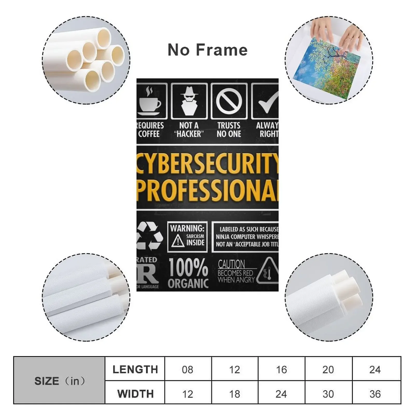 Кибербезопасность не хакер искусство на стене Картина холсте декор для спальни