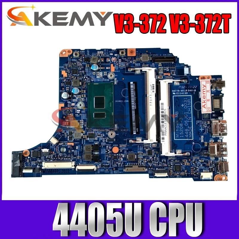 

Akemy Laptop Motherboard For Acer aspire V3-372 V3-372T MAIN BOARD 15208-3 448.06J04.0021 NBG7A11003 4405U CPU