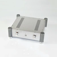 1pcs 315355115mm silver aluminum power supply amplifier enclosure tube preamp housing dac case diy box amp chassis ap337