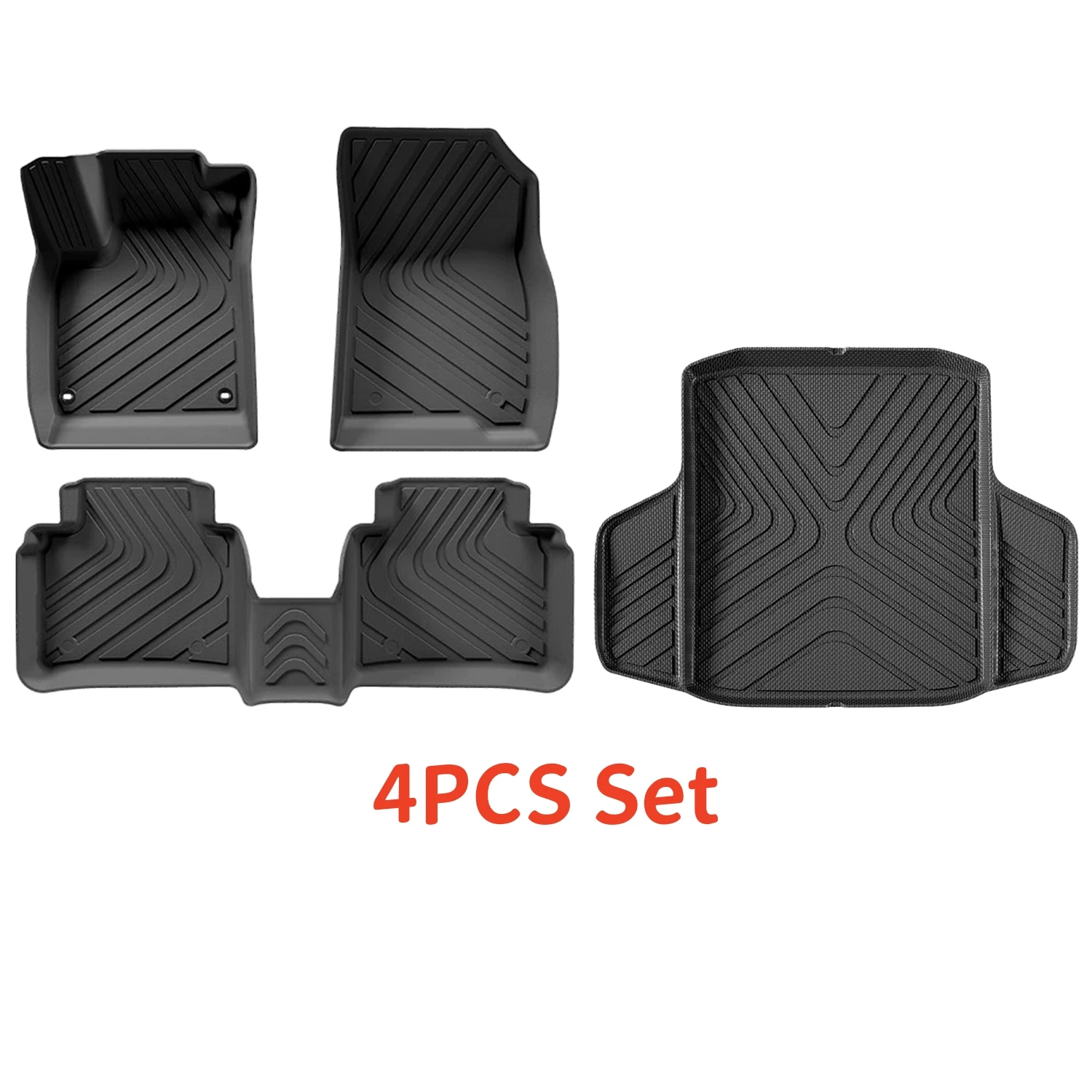 

Для Honda Accord 11 2025 2024 2023 Коврики и коврик в багажник из ТПЭ, всепогодные водонепроницаемые коврики на спинку Вкладыши для багажника TPE Heavy Duty