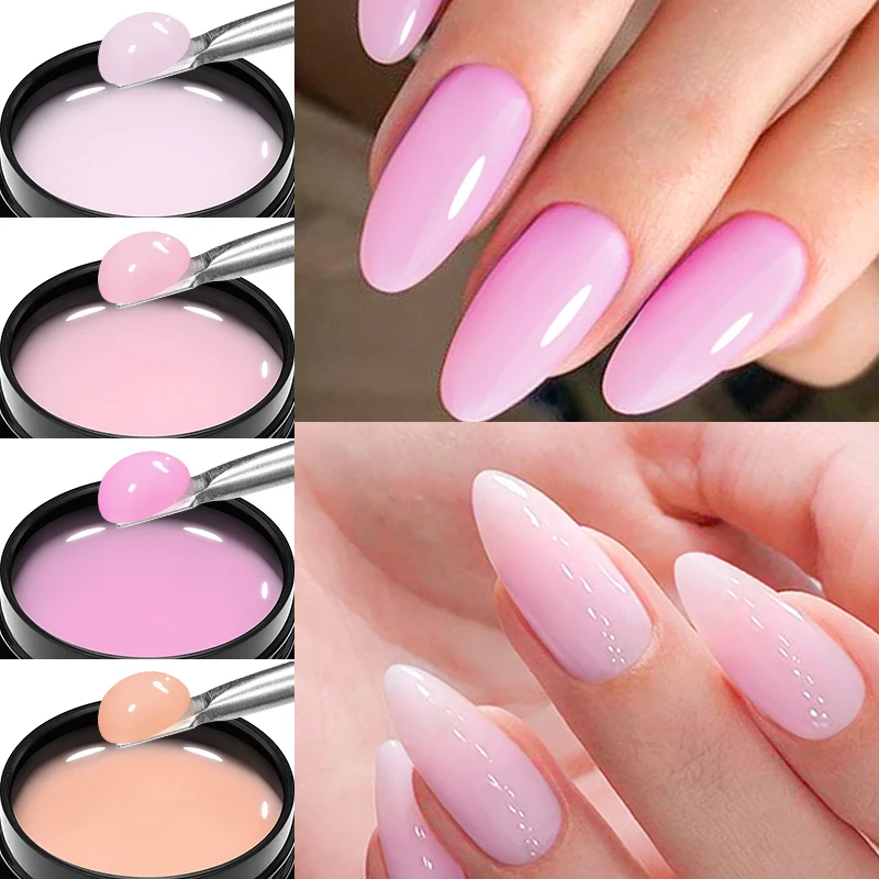

Meet Across 7ml Solid Nail Tips Gel Polish Pink Clear Nude Soak Off Semi Permanent Nail Gel Varnish Function Nail Extension Gel