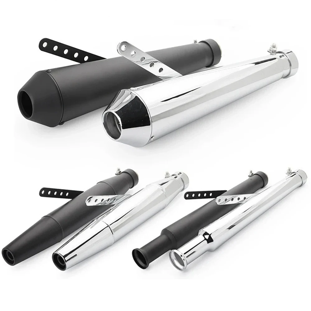 Классический винтажный выхлоп из нержавеющей стали Slipstream Moto Escape для кафе Racer Bobber