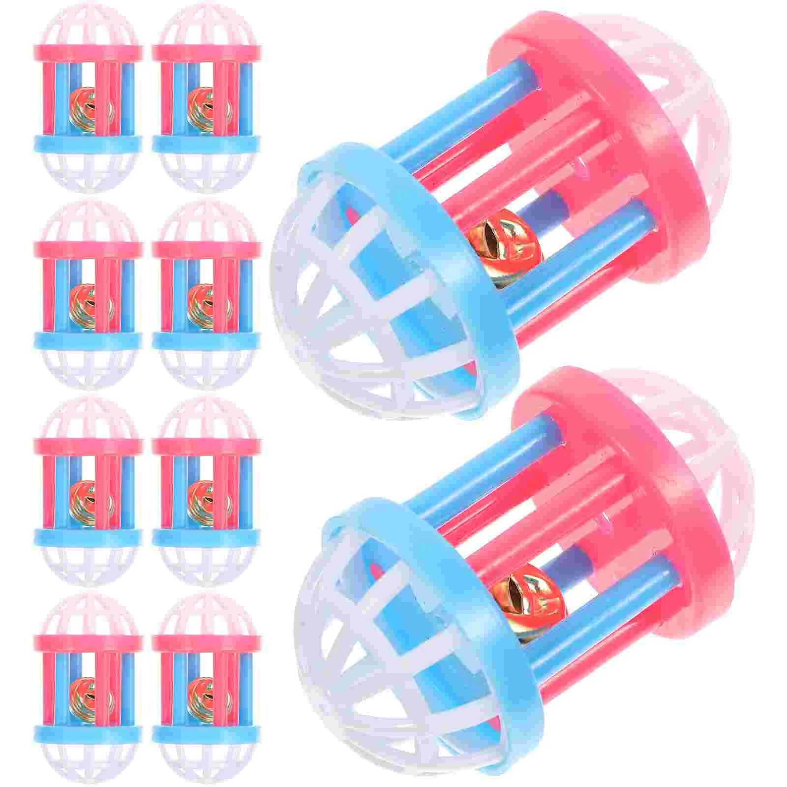 

Smallhamster Petbell Bunny Animal Supplies Ballscylinder Plaything Sound Bells Bird Rattankitten Play Treat Rabbit Foot Cage