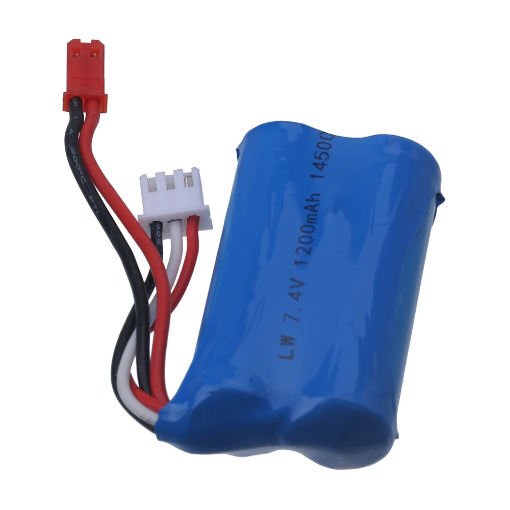 Литий-ионный аккумулятор 7.4V для старых моделей TKKJ Skytech H101 H105 H103 INTEY H105, запчасти для радиоуправляемых машин, лодок, игрушек, разъем JST, 1200 мАч, 14500, 7.4V (art.: 3920dca47e33a) - 3920dca47e33a