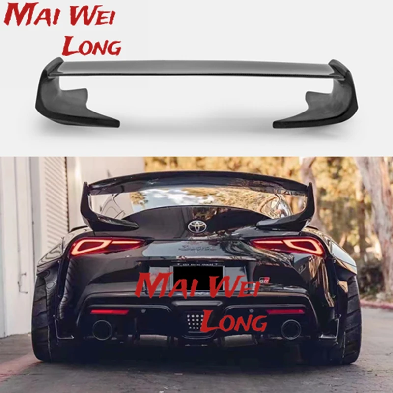 

Rear Trunk Spoiler For Toyota Supra A90 2019 2020 2021 Carbon Fiber Material Glossy Carbon Lip Spoiler Wing