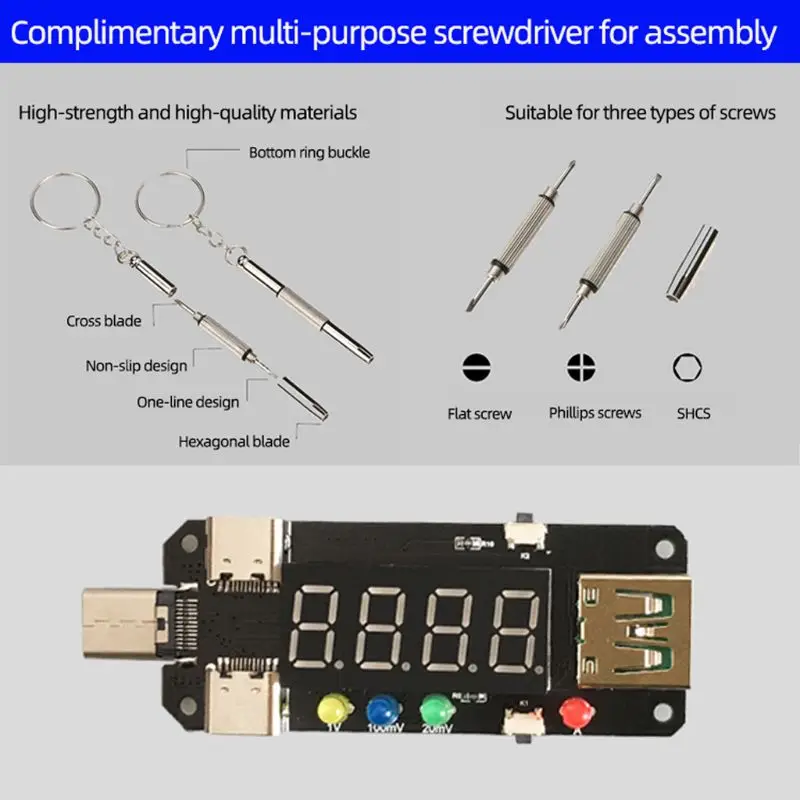 Модуль триггера быстрой зарядки XY-WPDT Type-c PD
