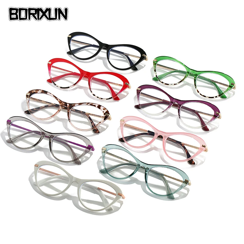

Vintage Cat Eye Anti-blue Light Metal Glasses Frames Optical Computer Glasses Women Spectacles Fashion Students Eyeglasses