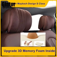car headrest neck pillow supplies pillow memory cotton car travel accessories interior car pillow headrest suede fabric