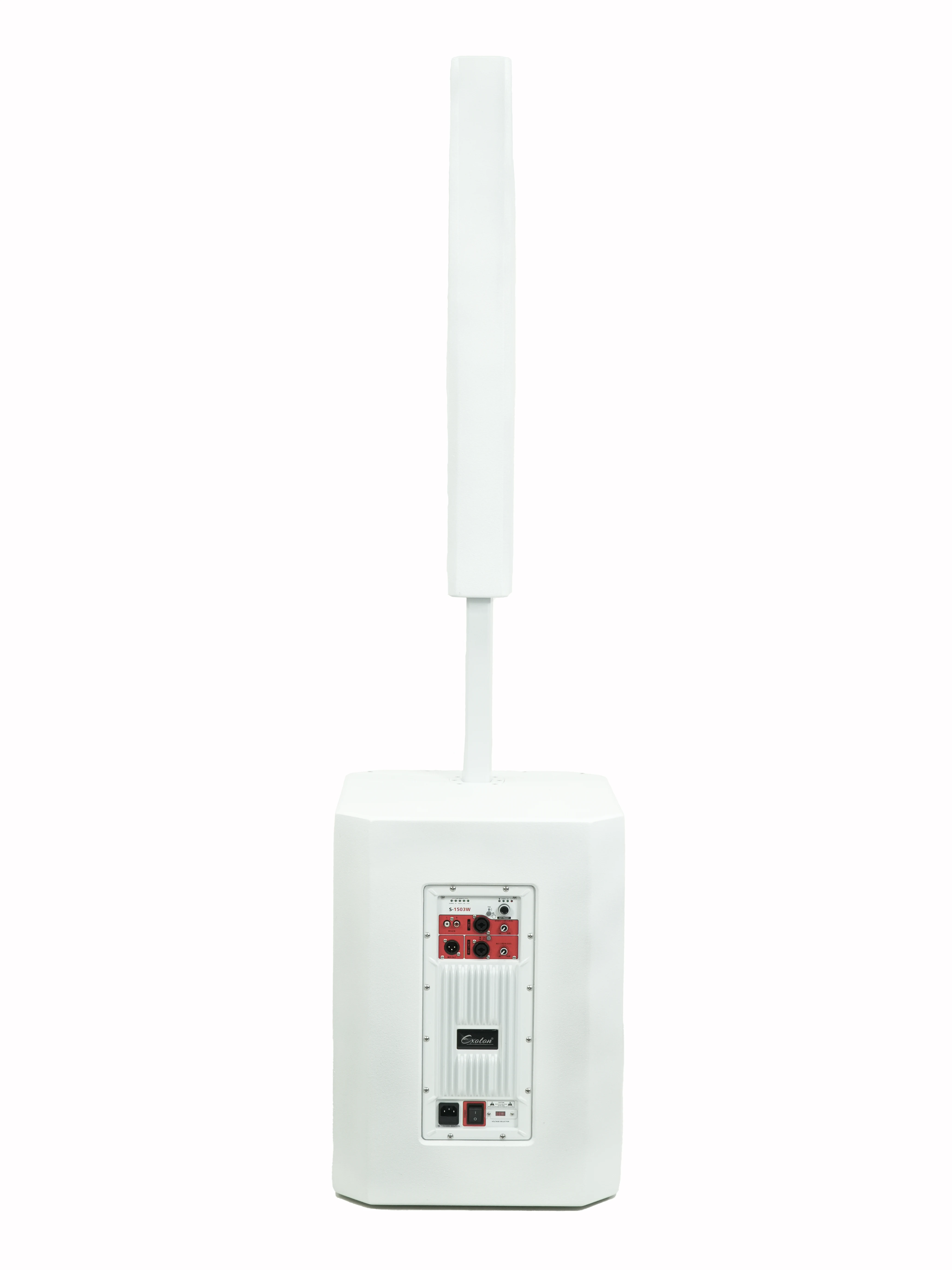 Фото Акустическая система HYANKA S-1503W, 15 дюймов, белая, колонная, активная, с усилителем класса D, 1000 Вт RMS №3