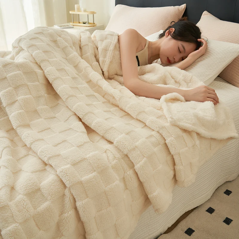 

Роскошное Клетчатое одеяло для детей и взрослых, теплое осенне-зимнее одеяло, мягкое флисовое пушистое покрывало для кровати, дивана, дорожные одеяла
