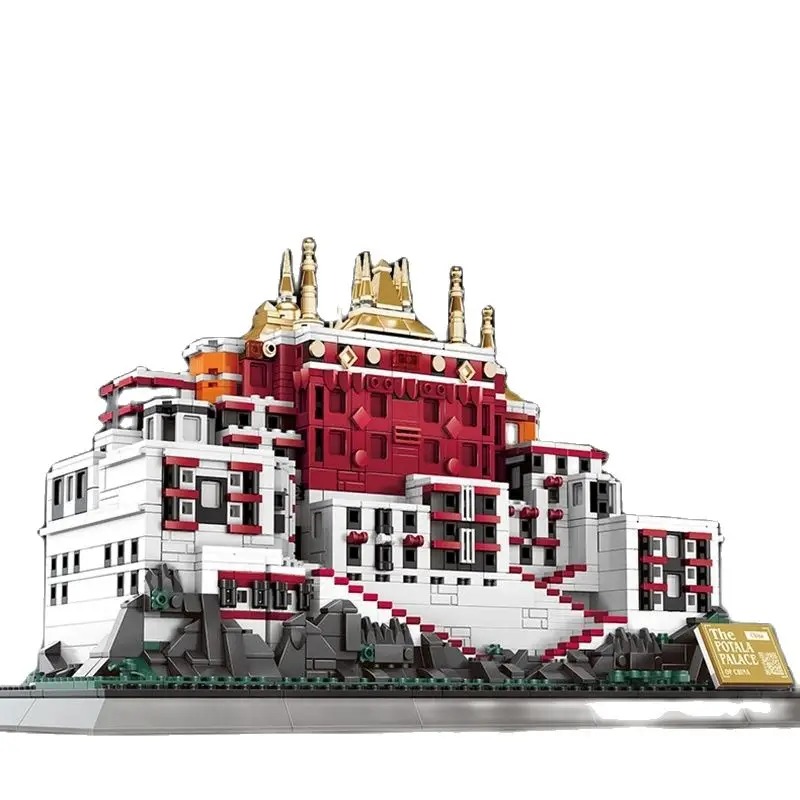 

Wange 6217 Small Particle Bricks Assembly Model Of Scenic Spots In Potala Palace, Tibet Building Blocks Toys Gifts For Adult