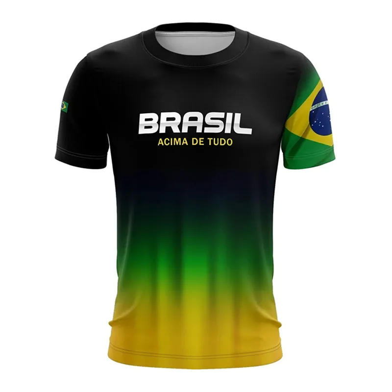 

Camiseta Brasil Patriota Agro Top Brazil Selection Shirt Oversized 2022 Harajuku Short Sleeve Patriot Agriculture Men's Clothing