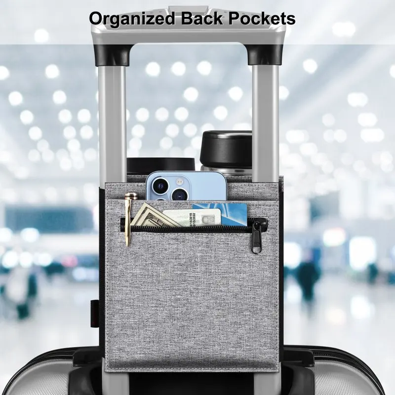 Luggage Cup Holder,  Travel Free Hand Drink Caddy for Bottles Coffee Mugs, Roll-on/Carry on Suitcase Handle