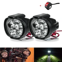 universal 1pair motorcycle headlight scooter fog spotlight led lamp for bmw r1200r r1200gs f800gs g310r f650gs f700gs f800r g650