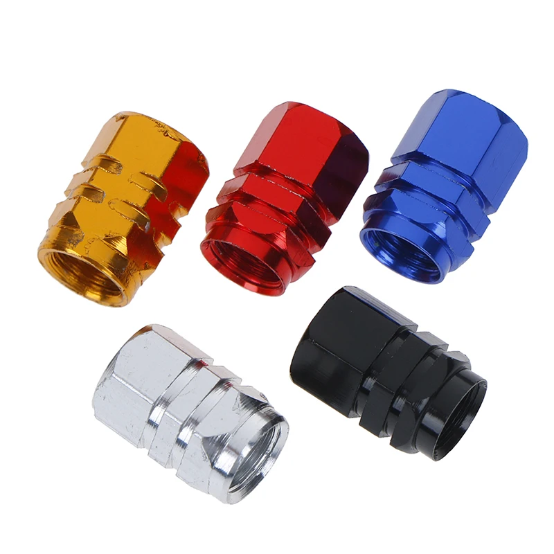 

Hot 4pcs Car Tire Tyre Stem Air Caps Airtight Cover accessoire Valve Stem caps Theftproof valve caps Car Wheel Tires Valves