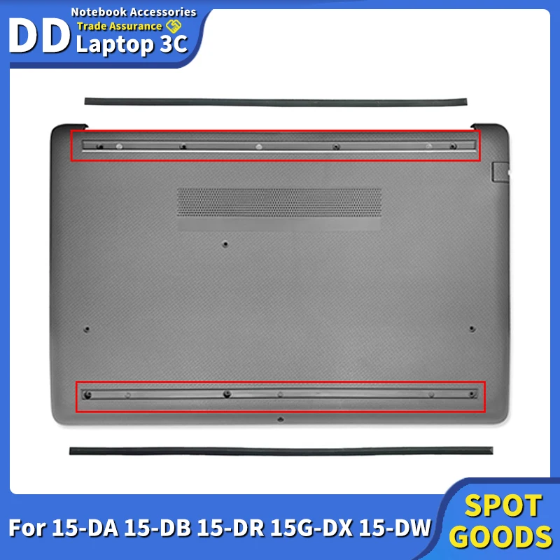 Nova Capa Inferior Pés de Borracha para hp 15-da 15-db 15g-dx Db0007tx Tpn-c136 C135 C139 Portátil Almofadas de Borracha Tiras de pé Peças