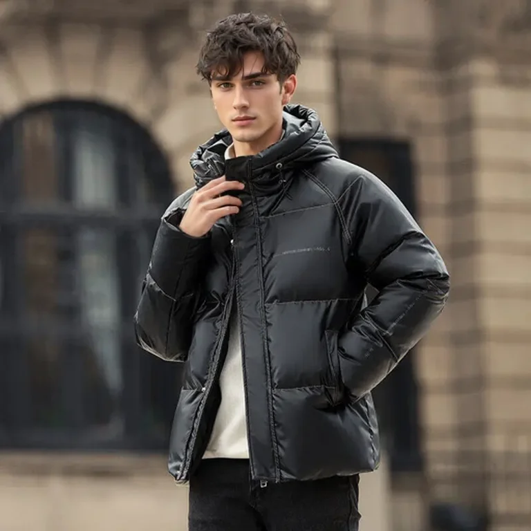 Мужское зимнее вельветовое толстое теплое пальто с короткими рукавами и