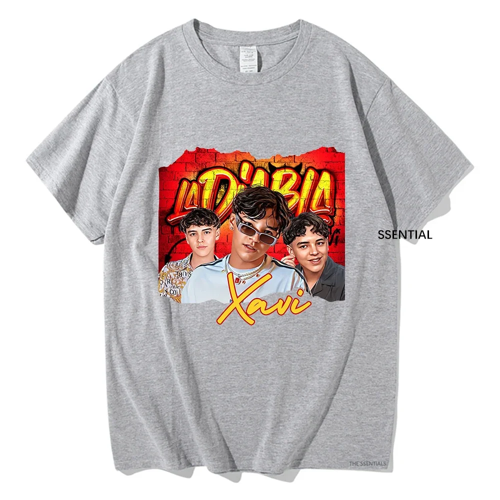 Повседневная футбольная футболка в стиле Natanael Cano Xavi La Diabla для мужчин и женщин |