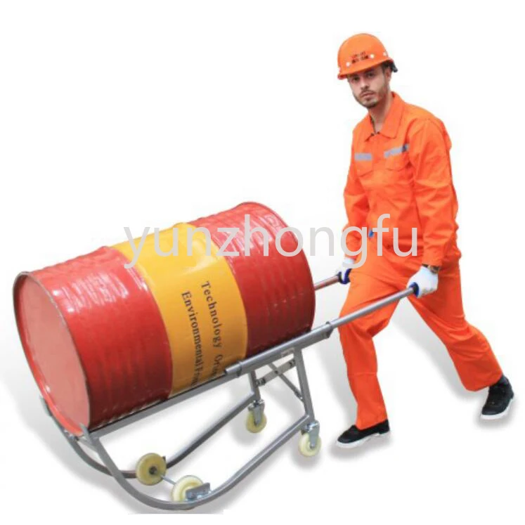 

270 кг портативный масляный барабан ручная тележка четырехколесная ручная тележка барабан ручной грузовик подъемник транспортер