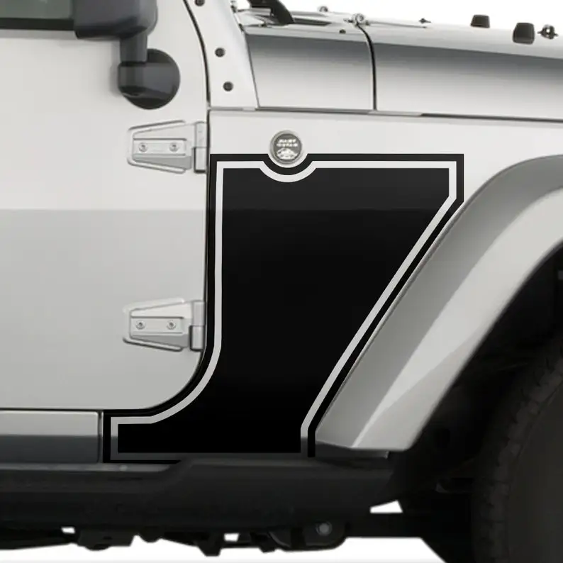 

Графическая наклейка для Jeep Wrangler JK 2007-2017 Блэкаут V2