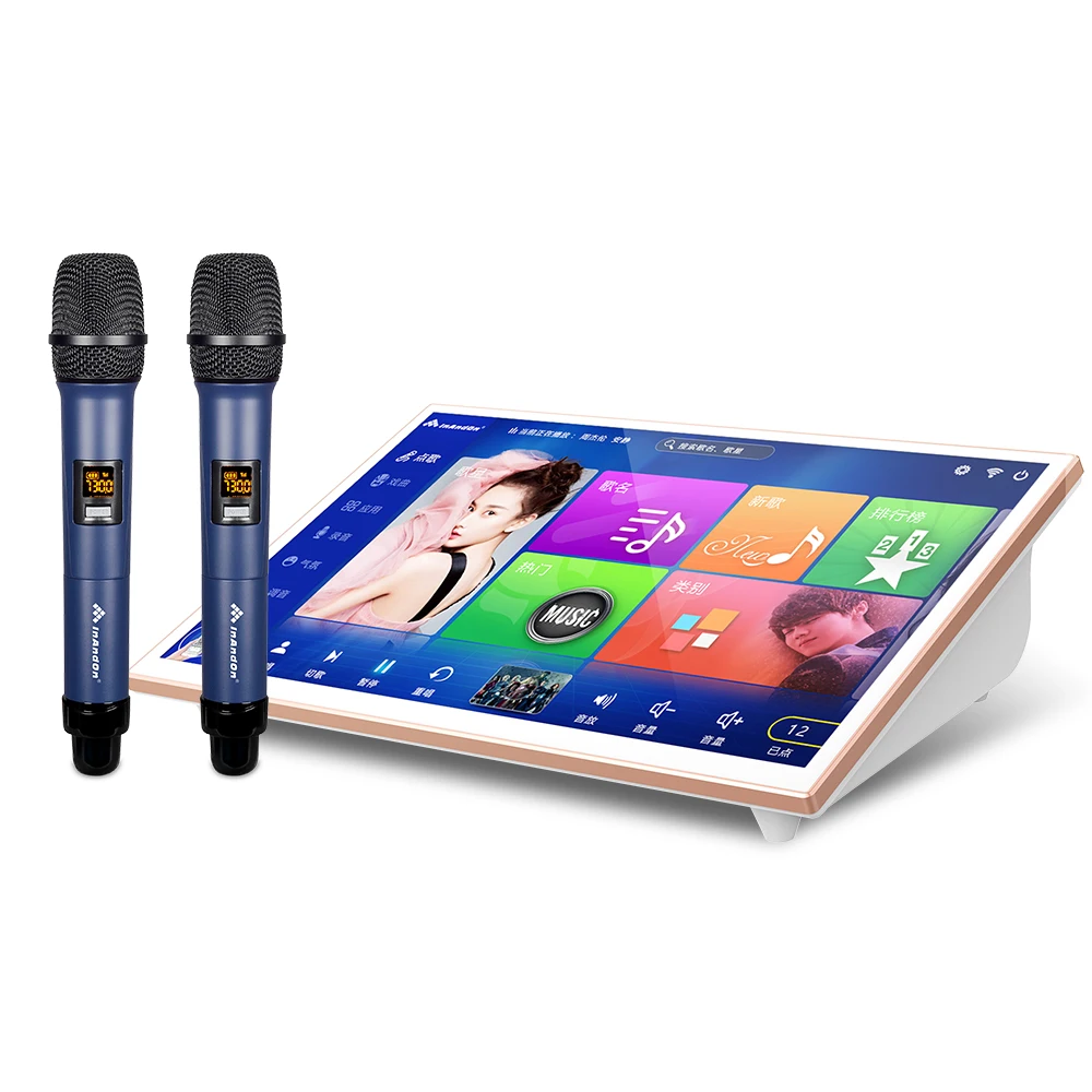 

Factory Platinum Karaoke Machine System WIFI Singing Jukebox 19" Videoke Karaoke Player Portable Karaoke Machine For Home KTV