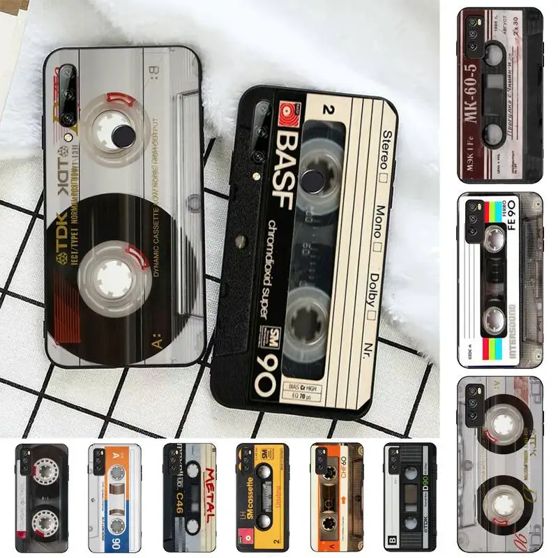 

Magnetic Radio tape Cassette Phone Case for Huawei Honor 10 i 8X C 5A 20 9 10 30 lite pro Voew 10 20 V30