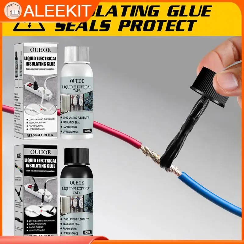 

Электронный Герметик 50 мл многофункциональная жидкая изоляционная лента клей Электрический Анти УФ быстрая сушка белый/черный водонепроницаемый герметичный
