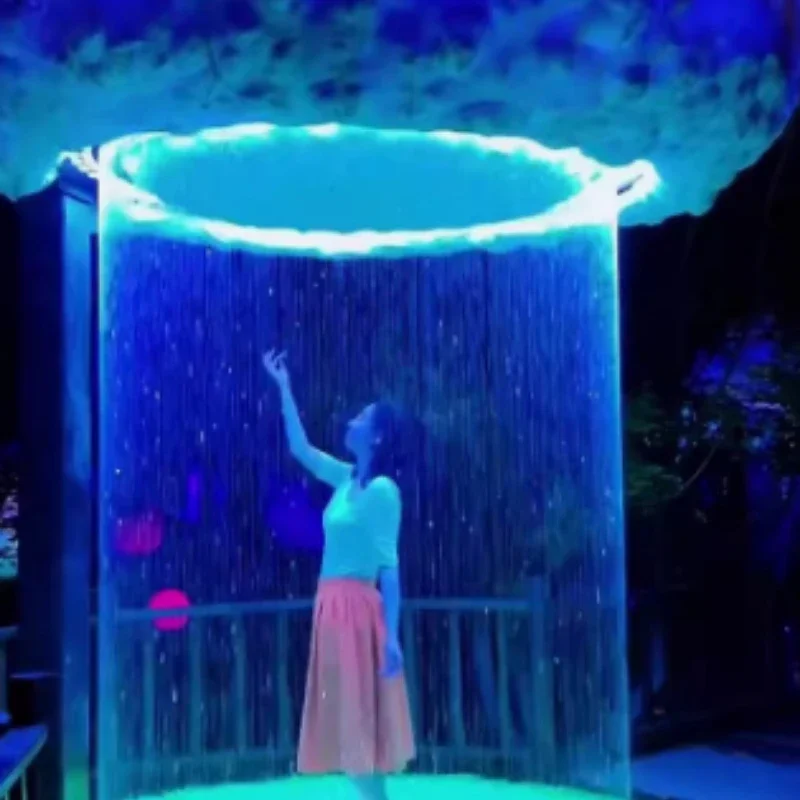 Интерактивное художественное освещение устанавливаемая дождевая занавеска