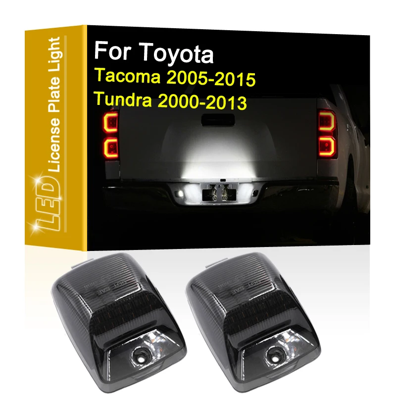 12V LED Number Plate Lamp For Toyota Tacoma 2005-2015 Tundra 2000-2013 White License Plate Light Assembly
