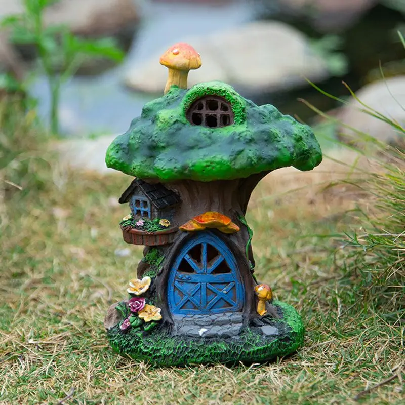 

Уличная полимерная фигурка с подсветкой на солнечной батарее, водонепроницаемая сказочная статуя для дома, газона, сада, ландшафта, дерева, ...