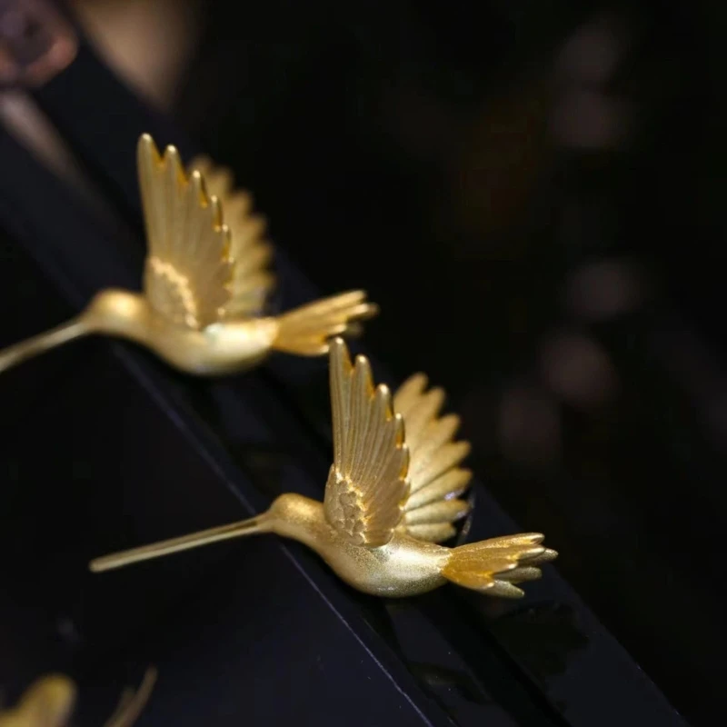 Модные серьги-гвоздики с птицами из сплава для женщин и девочек повседневные