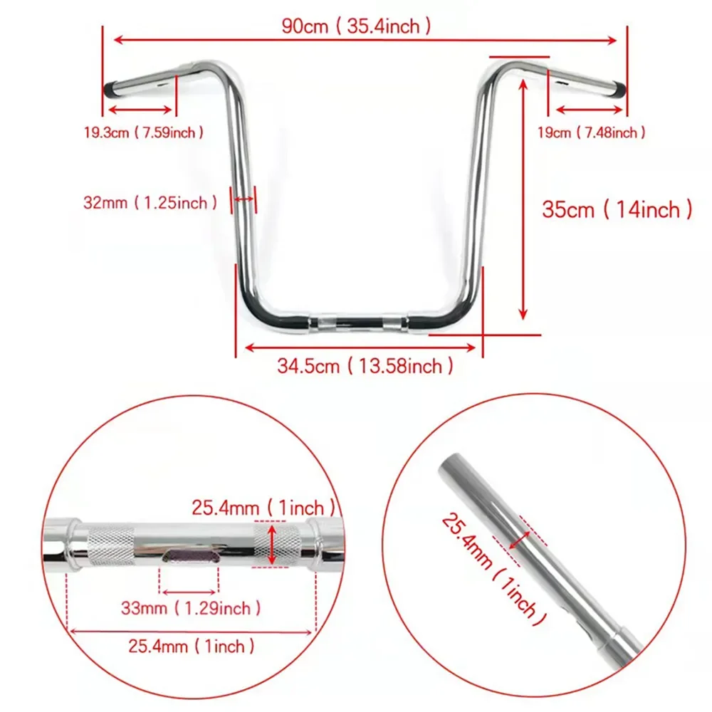 

Вешалка для животных, руль 14/16/18 дюймов, Rise 1-1/4 дюйма, для Harley Sportster XL 883 Forty Eight Dyna Softail Classic Deluxe Road King 96up