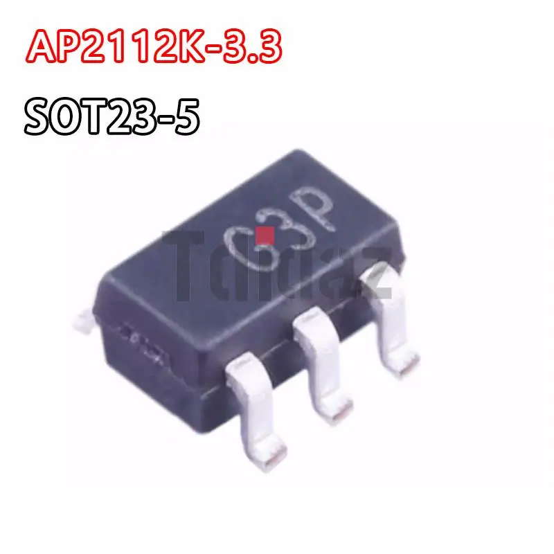 10 шт. Φ 3,3 V 0.6A SOT25 2112 AP2112 AP2113K Φ AP2210K