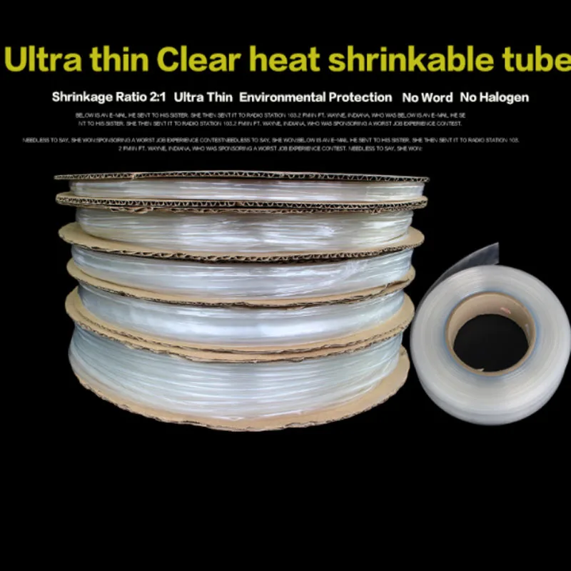 Прозрачная термоусадочная трубка 2:1 изолированная кабельная муфта диаметр 1 2 3 4 5