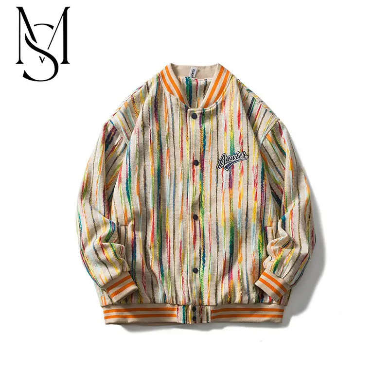 

MS New2022 Spring and Autumn New Couple Baseball Jacket Male and Female Student Embroidery Versatile Loose ins Fashion Jacket