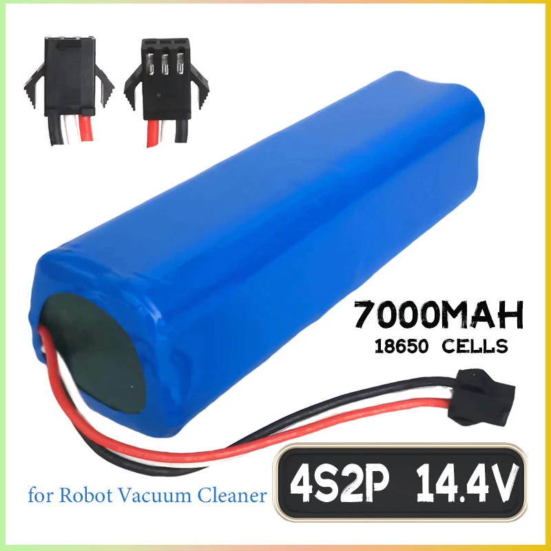 

4S2P 14.4V 7000mAh Battery Pack High Capacity 16.8V Li-ion Rechargeable Batteries for Various RC Airplane Drone Quadrotor