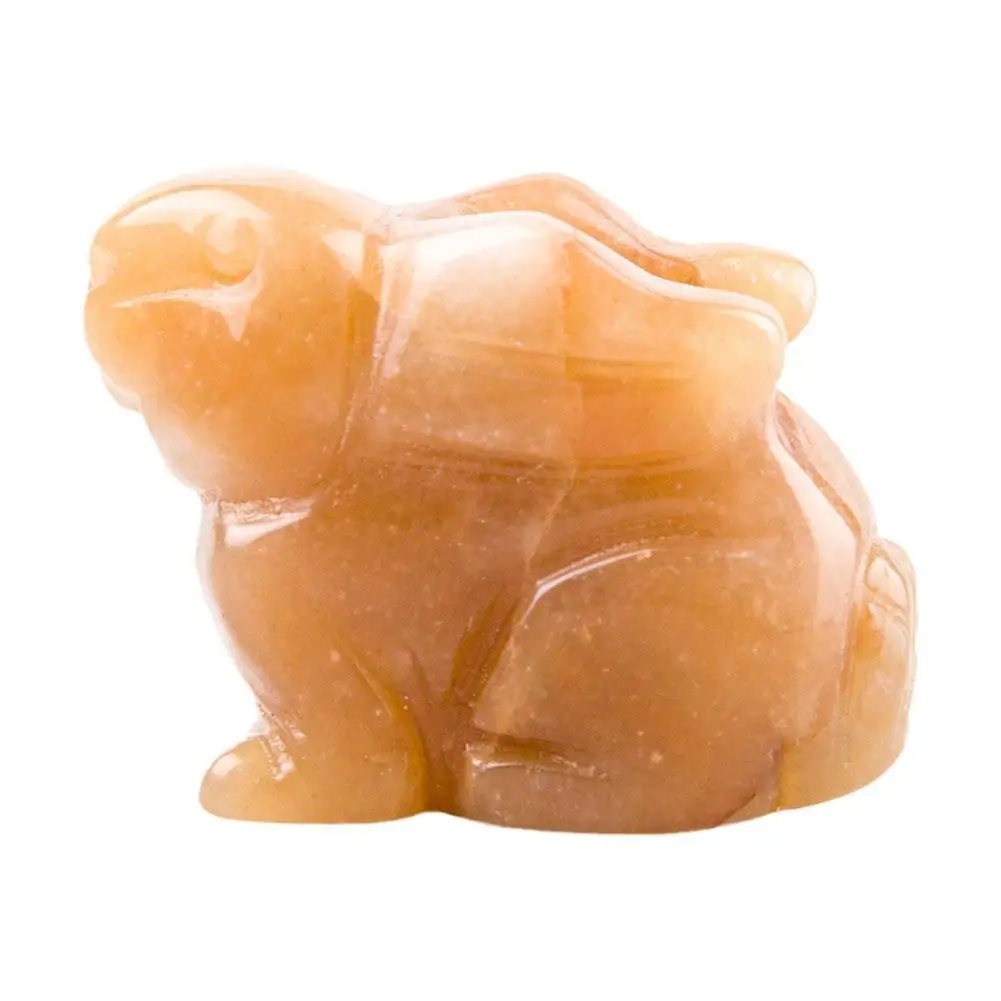 

Мини-статуя кролика, скульптуры из натуральных камней, искусственный кристалл 1,5 дюйма и декор 2,0 дюйма, статуэтка кролика, Исцеляющие ремес...