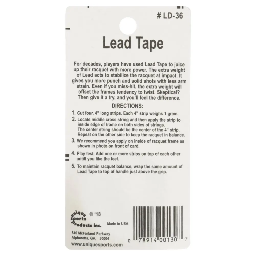 Lead Tape 72 In. Carded Pack