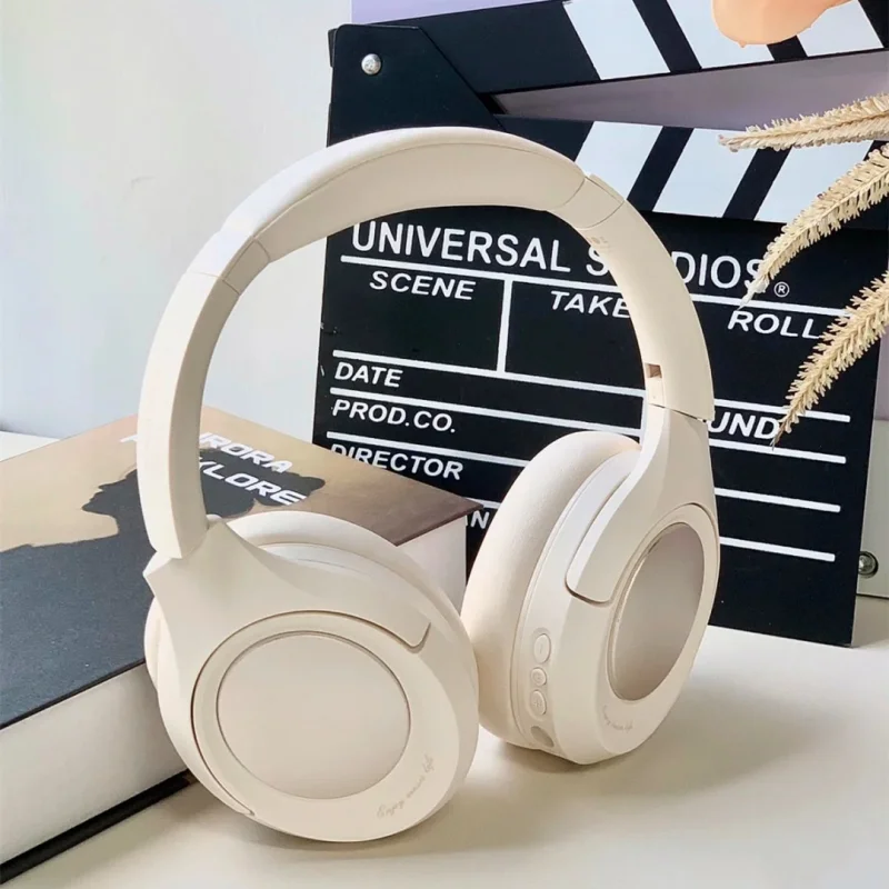 

IKF Gold - Wireless Headset With Bluetooth, Audio Device Active Noise Cancellation ANC, For Music And Sports Games