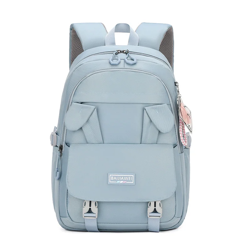 

Teenage Girls Rabbit School Bags Large Capacity Black Multifunctional College Middle High Student Schoolbag Backpacks Women 2023