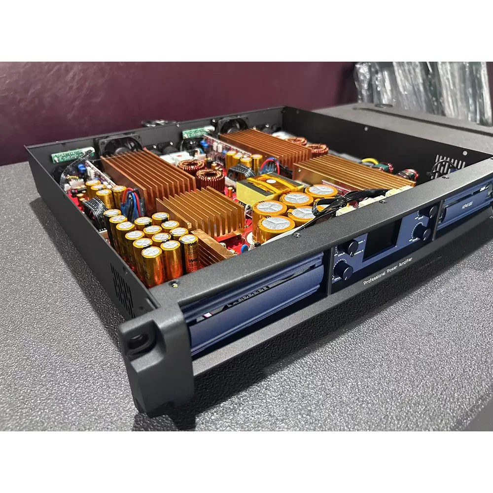 Фото Цифровой усилитель мощности Pro Audio 1.5U, 4-канальный, 4x1600 Вт, для профессиональных звуковых систем №3
