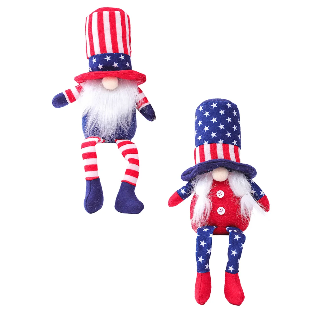 

Day Independence Plush Gnome Decoration Gnomes Gift Table Party Christmas Decorative American Decor Toy Festival Scandinavian